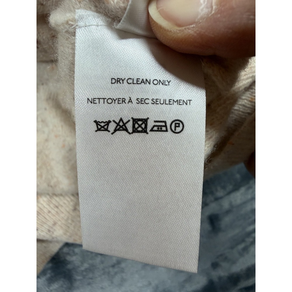 Pilcro 100% Cashmere Sweater Women S Creamsicle Fleck Henley Anthropologie - Picture 7 of 9